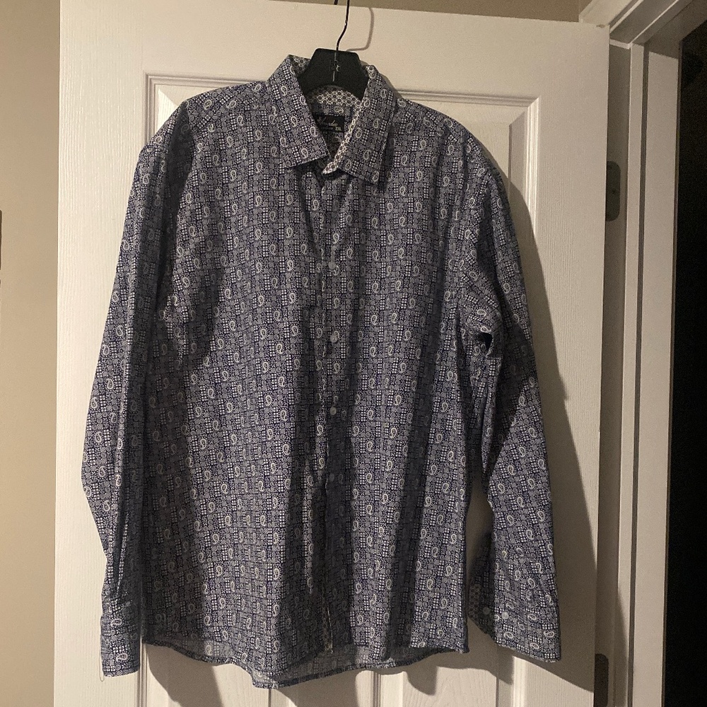 NWOT GORGEOUS AMEDEO CASUAL BUTTON DOWN SHIRT XXL